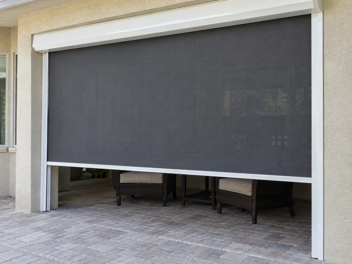 Roll-Down Hurricane Screens example