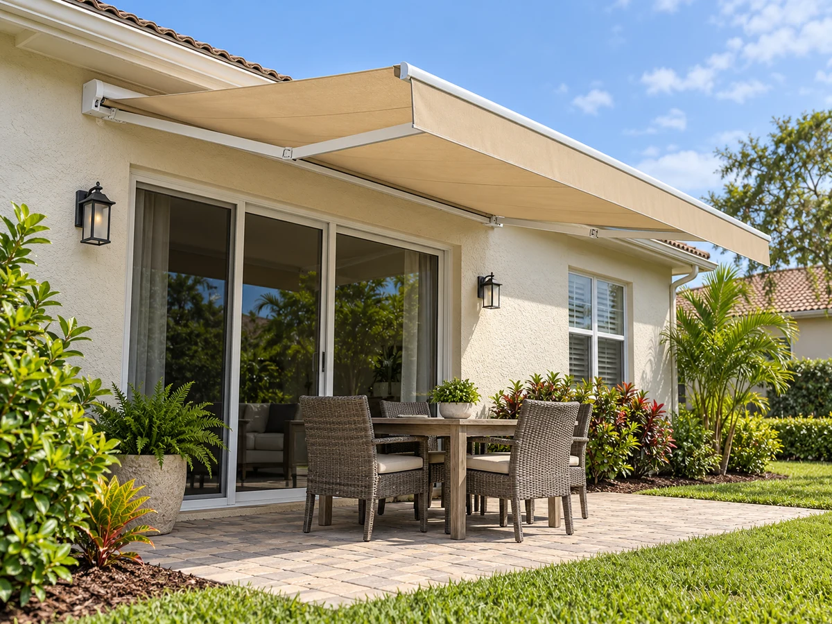 Motorized Retractable Awnings example