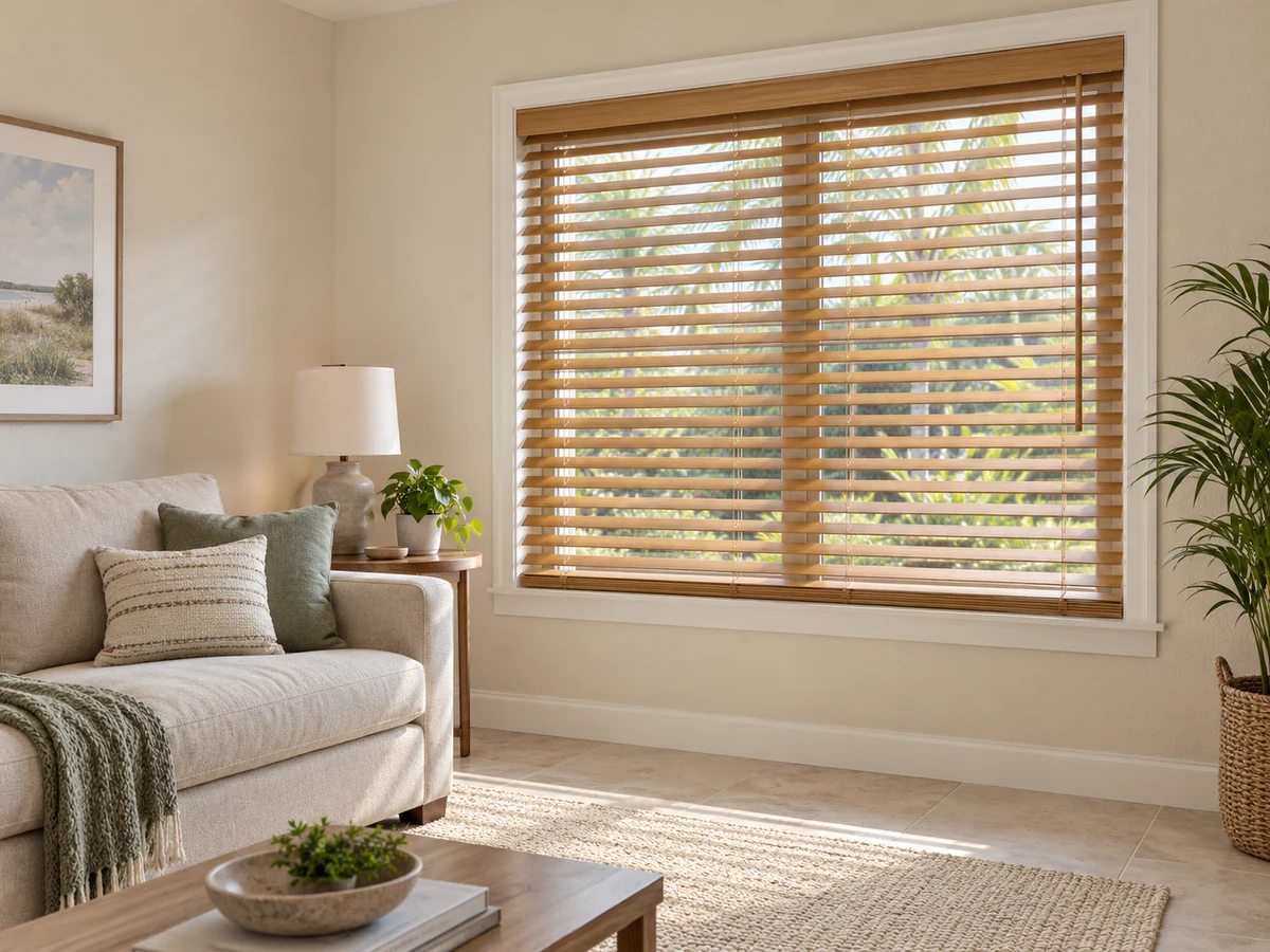 Real Wood Blinds example