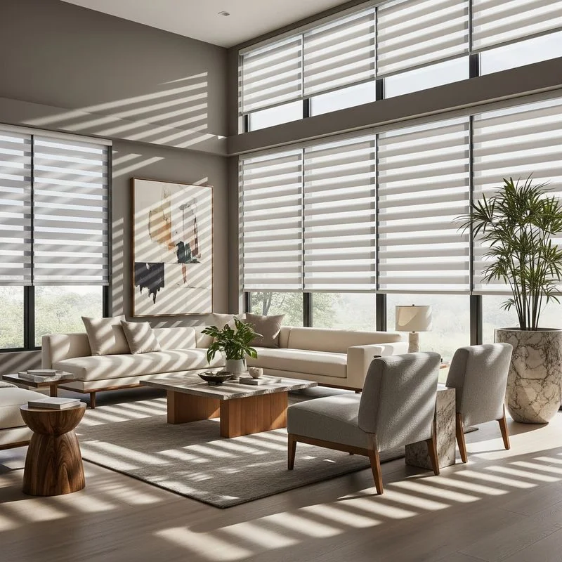 Zebra shades sliding glass door Stuart FL